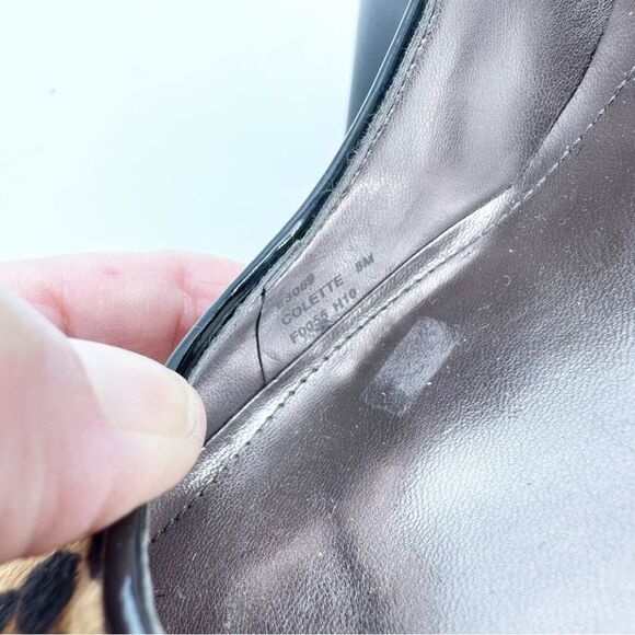 Calvin Klein Retro Colette Trending‎ Leopard Calf Hair Platform Pumps Sz 8 - Picture 12 of 13